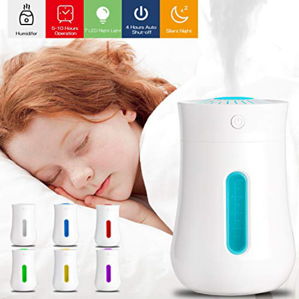 Xpassion Humidificador Ultrasónico Difusor con Luz Nocturna de 7